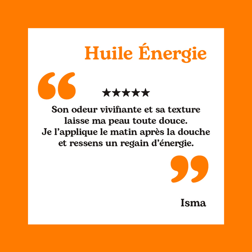 Huile Corporelle BIO Énergie