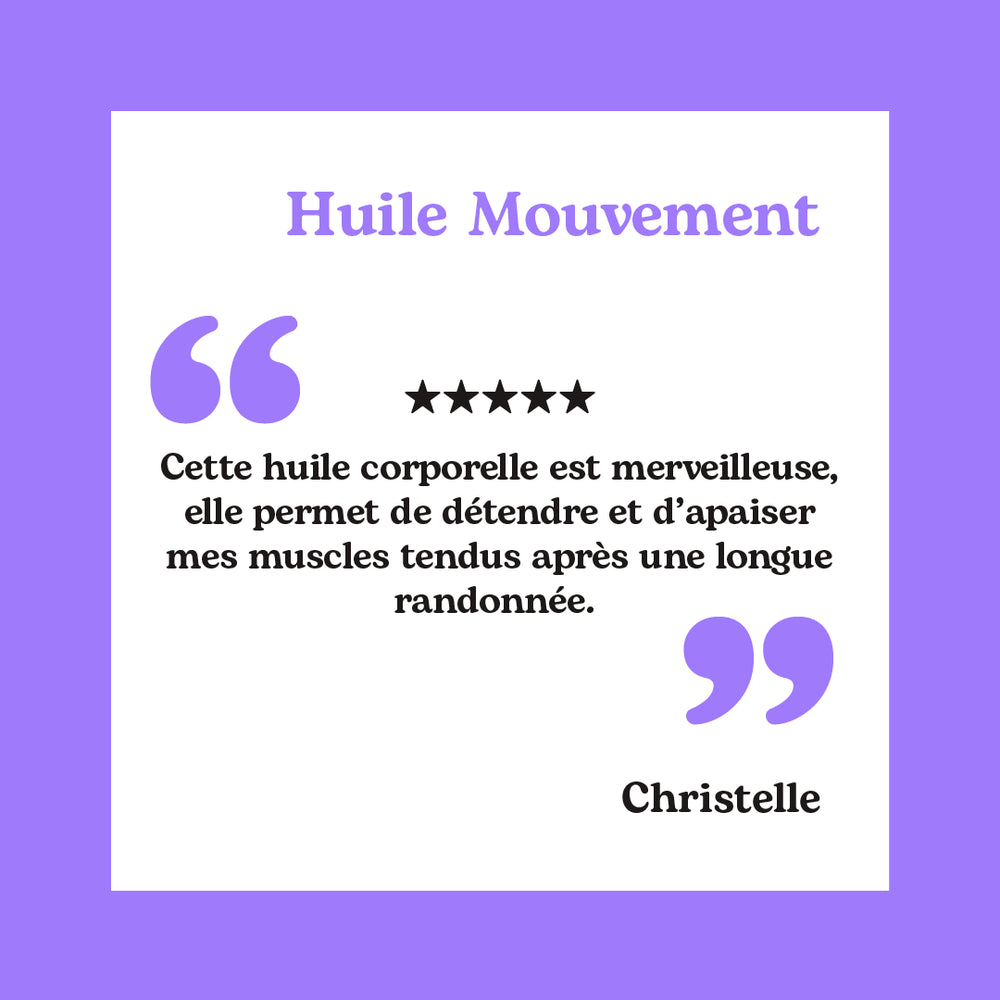 Huile mouvement