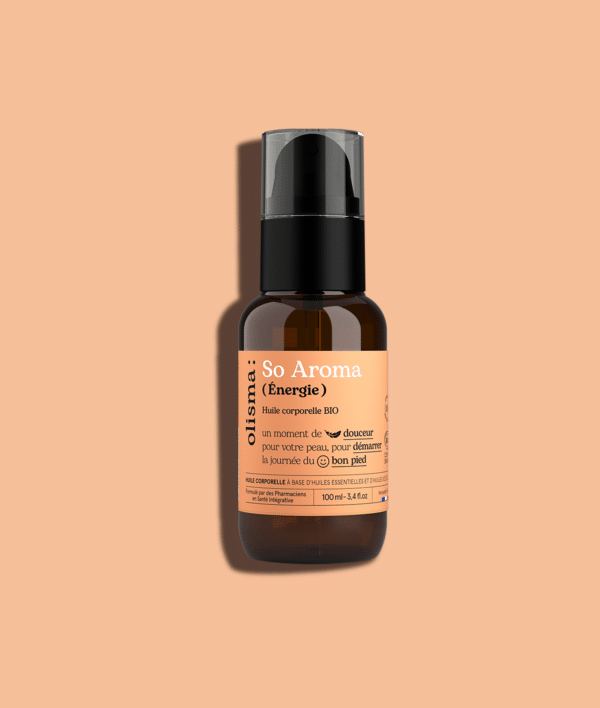 Huile de massage bio so aroma energie